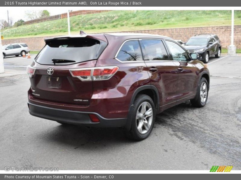 Ooh La La Rouge Mica / Black 2016 Toyota Highlander Limited Platinum AWD