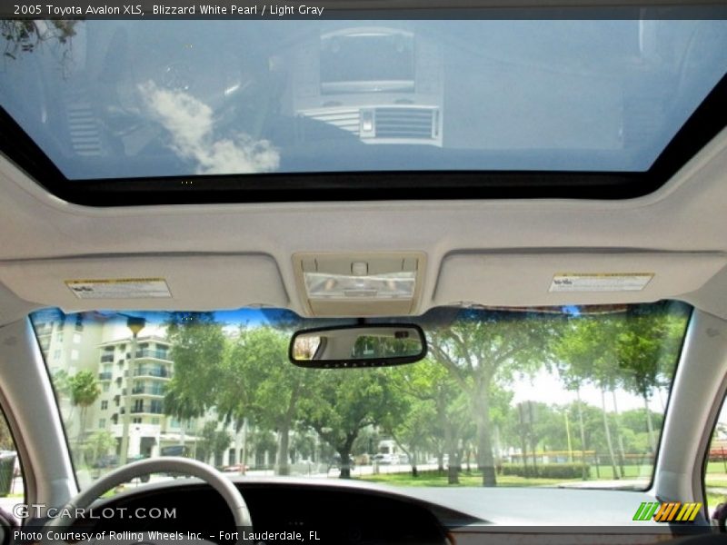Blizzard White Pearl / Light Gray 2005 Toyota Avalon XLS