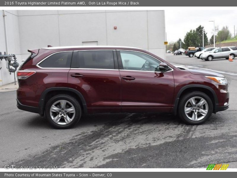 Ooh La La Rouge Mica / Black 2016 Toyota Highlander Limited Platinum AWD
