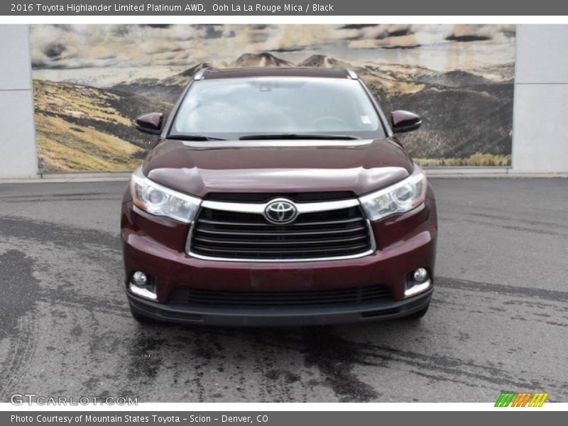 Ooh La La Rouge Mica / Black 2016 Toyota Highlander Limited Platinum AWD