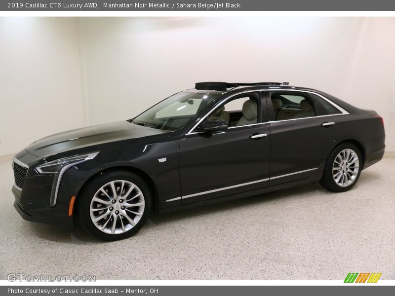Manhattan Noir Metallic / Sahara Beige/Jet Black 2019 Cadillac CT6 Luxury AWD
