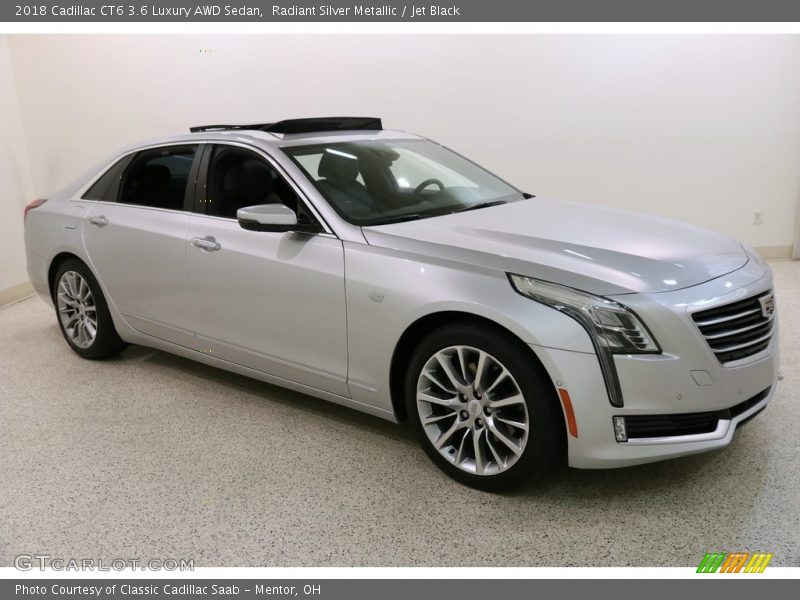 Radiant Silver Metallic / Jet Black 2018 Cadillac CT6 3.6 Luxury AWD Sedan