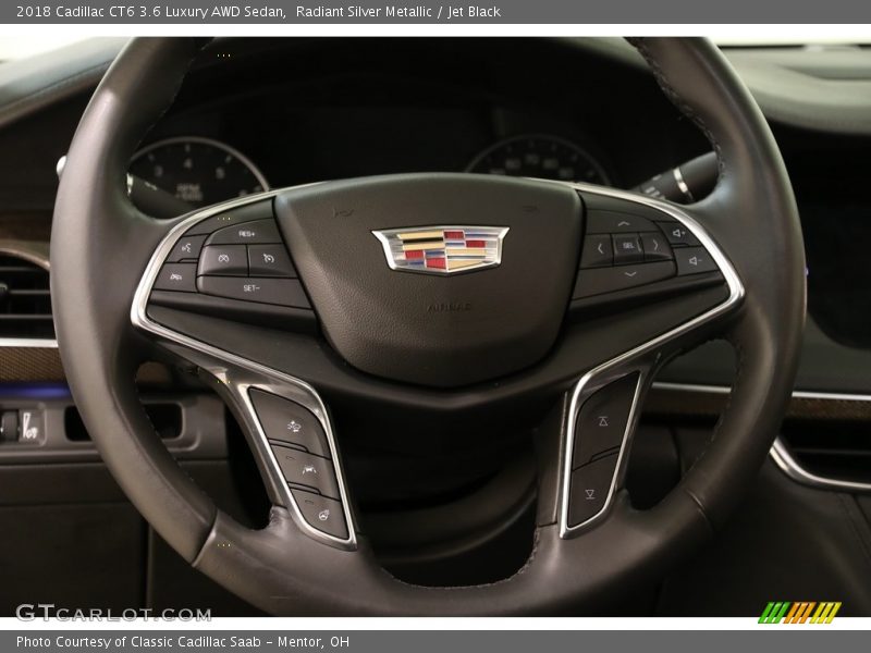 Radiant Silver Metallic / Jet Black 2018 Cadillac CT6 3.6 Luxury AWD Sedan