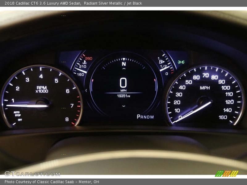 Radiant Silver Metallic / Jet Black 2018 Cadillac CT6 3.6 Luxury AWD Sedan