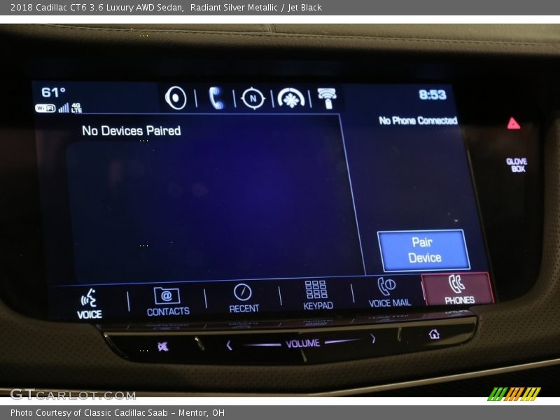 Radiant Silver Metallic / Jet Black 2018 Cadillac CT6 3.6 Luxury AWD Sedan