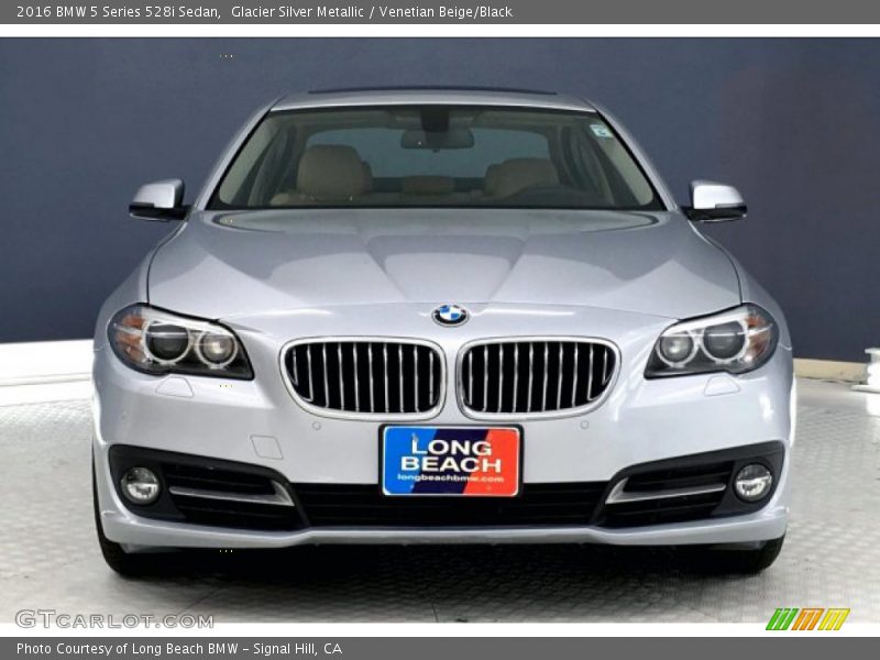 Glacier Silver Metallic / Venetian Beige/Black 2016 BMW 5 Series 528i Sedan