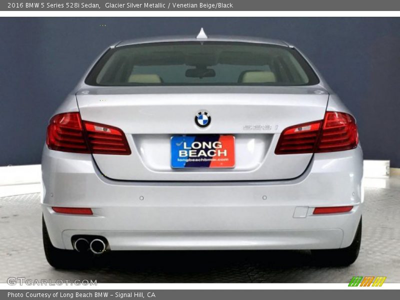 Glacier Silver Metallic / Venetian Beige/Black 2016 BMW 5 Series 528i Sedan