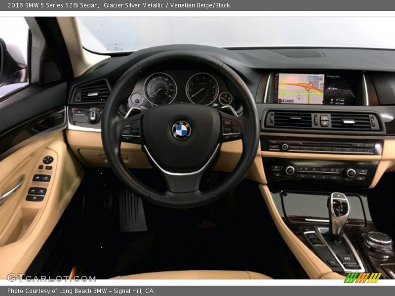 Glacier Silver Metallic / Venetian Beige/Black 2016 BMW 5 Series 528i Sedan