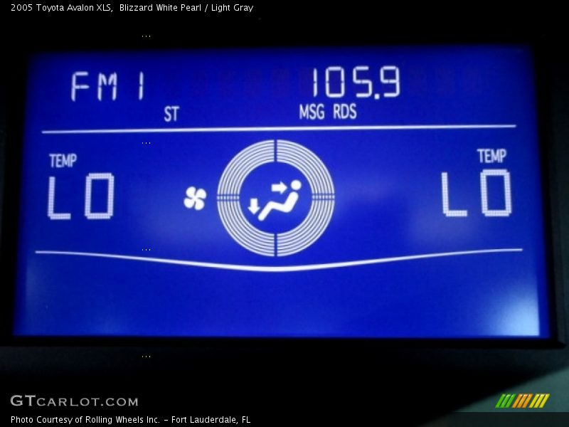 Blizzard White Pearl / Light Gray 2005 Toyota Avalon XLS