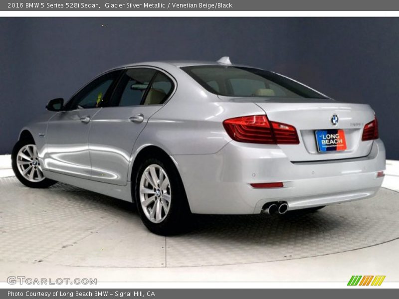 Glacier Silver Metallic / Venetian Beige/Black 2016 BMW 5 Series 528i Sedan