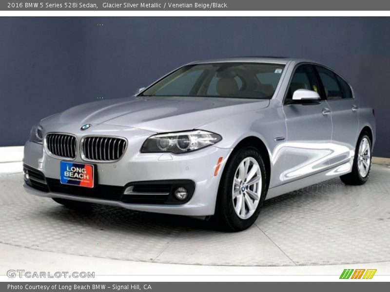 Glacier Silver Metallic / Venetian Beige/Black 2016 BMW 5 Series 528i Sedan