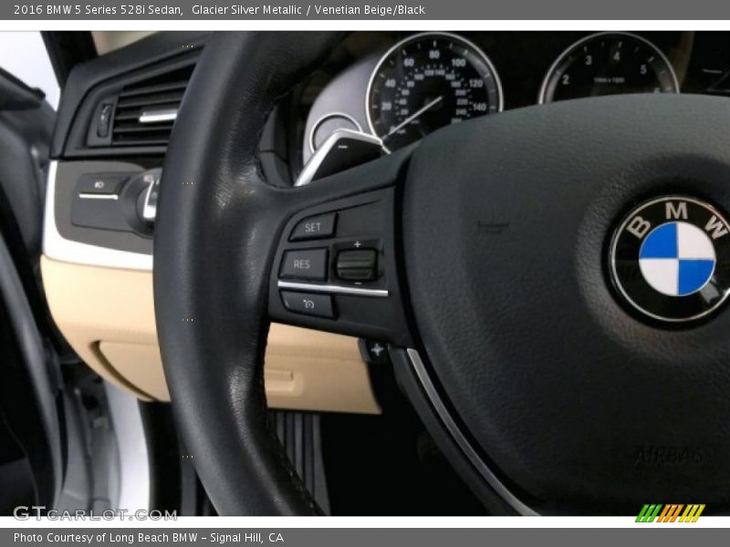 Glacier Silver Metallic / Venetian Beige/Black 2016 BMW 5 Series 528i Sedan