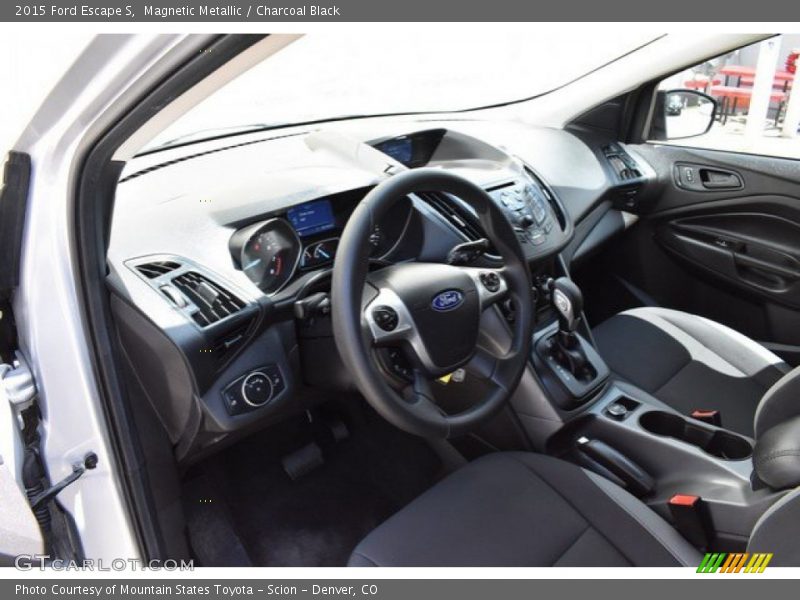Magnetic Metallic / Charcoal Black 2015 Ford Escape S