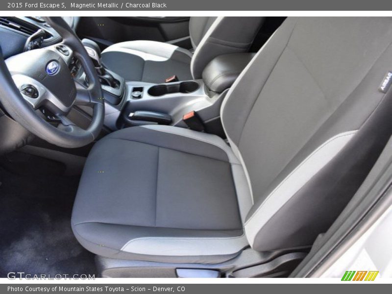 Magnetic Metallic / Charcoal Black 2015 Ford Escape S