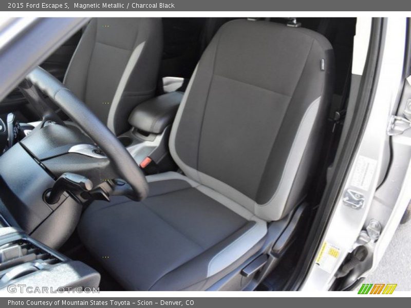 Magnetic Metallic / Charcoal Black 2015 Ford Escape S