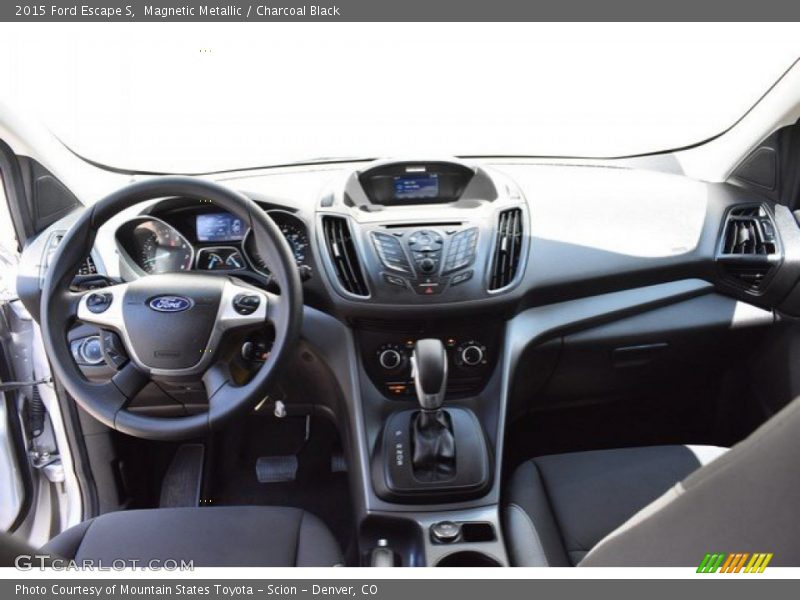 Magnetic Metallic / Charcoal Black 2015 Ford Escape S