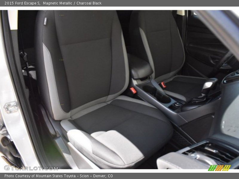 Magnetic Metallic / Charcoal Black 2015 Ford Escape S