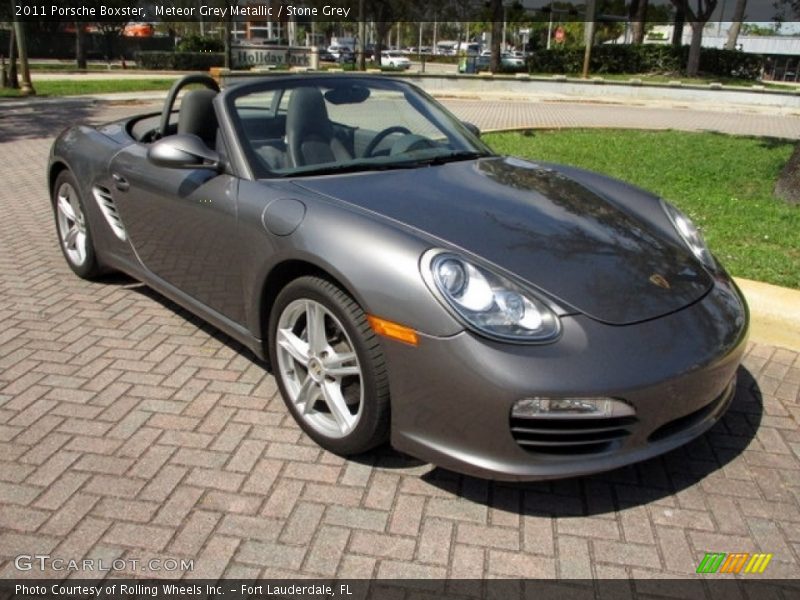 Meteor Grey Metallic / Stone Grey 2011 Porsche Boxster