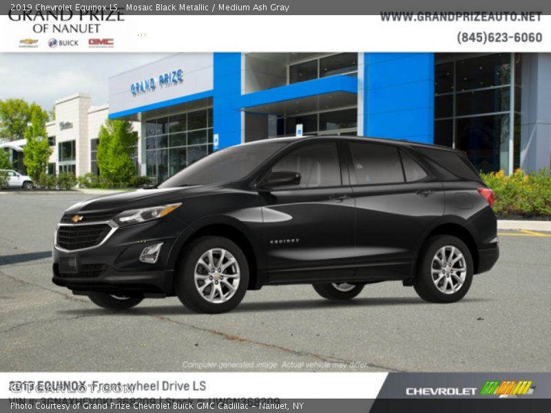 Mosaic Black Metallic / Medium Ash Gray 2019 Chevrolet Equinox LS