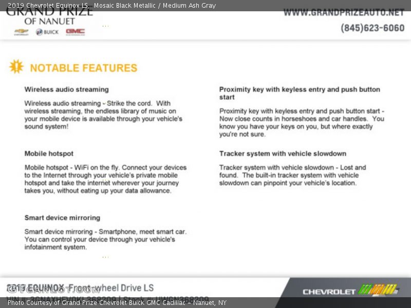 Mosaic Black Metallic / Medium Ash Gray 2019 Chevrolet Equinox LS
