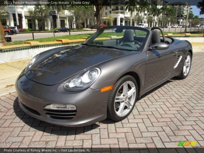 Meteor Grey Metallic / Stone Grey 2011 Porsche Boxster
