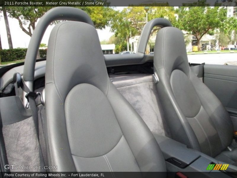 Meteor Grey Metallic / Stone Grey 2011 Porsche Boxster