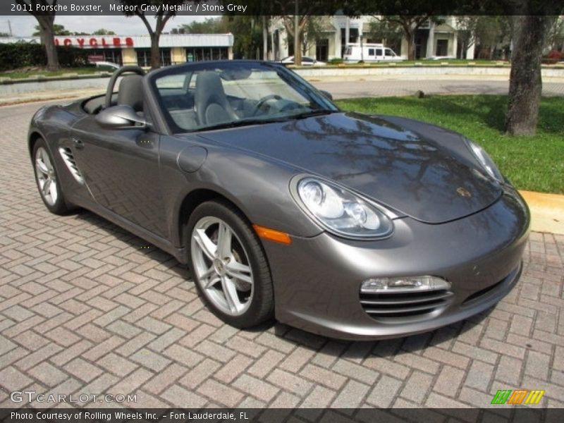 Meteor Grey Metallic / Stone Grey 2011 Porsche Boxster
