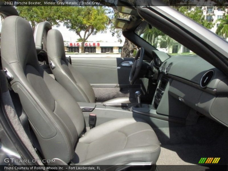 Meteor Grey Metallic / Stone Grey 2011 Porsche Boxster