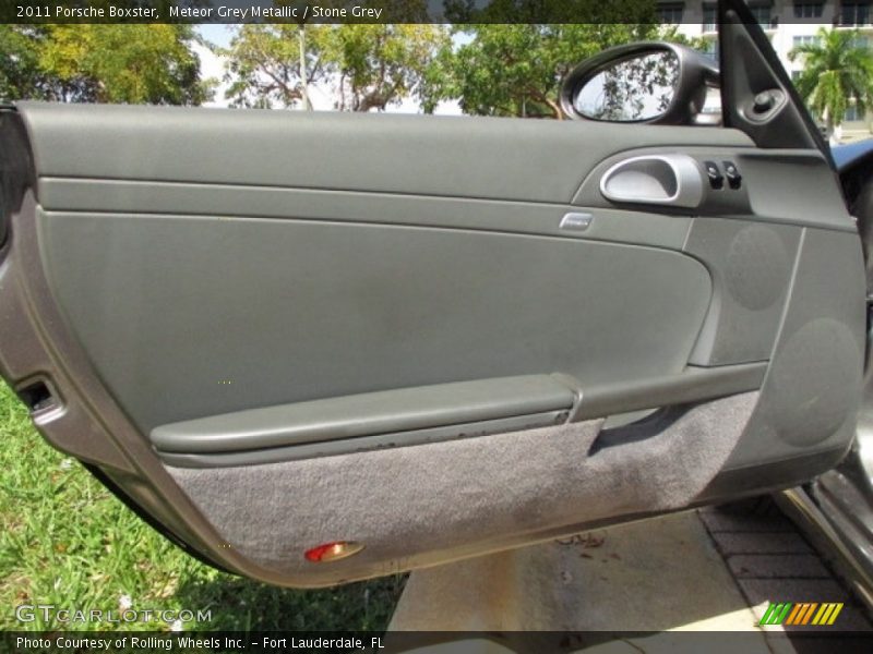 Meteor Grey Metallic / Stone Grey 2011 Porsche Boxster