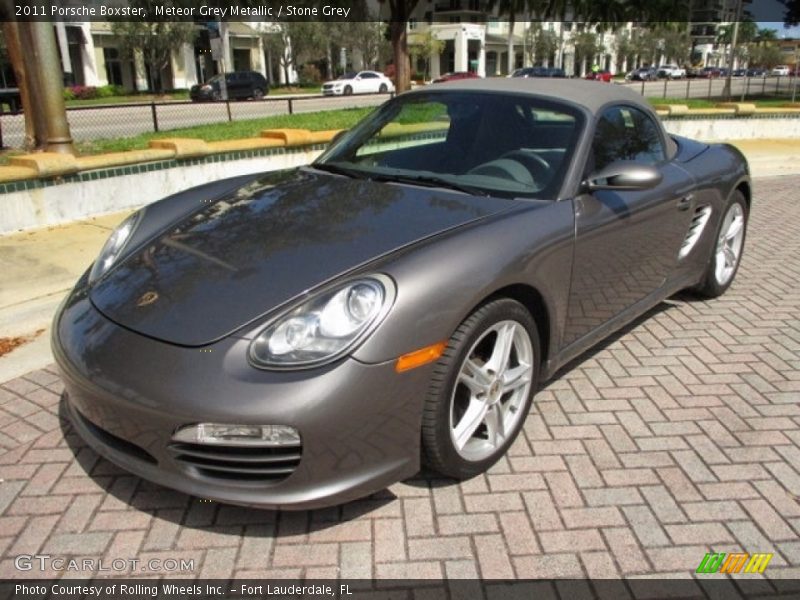 Meteor Grey Metallic / Stone Grey 2011 Porsche Boxster