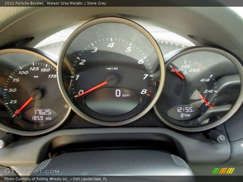 Meteor Grey Metallic / Stone Grey 2011 Porsche Boxster