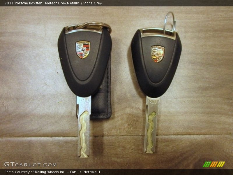 Meteor Grey Metallic / Stone Grey 2011 Porsche Boxster