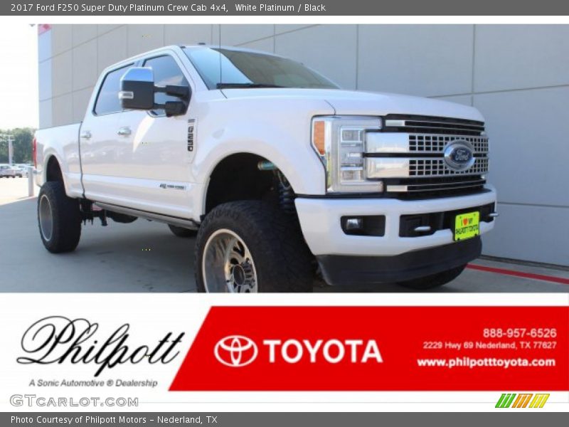 White Platinum / Black 2017 Ford F250 Super Duty Platinum Crew Cab 4x4
