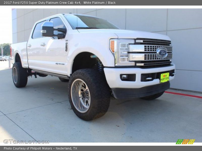 White Platinum / Black 2017 Ford F250 Super Duty Platinum Crew Cab 4x4