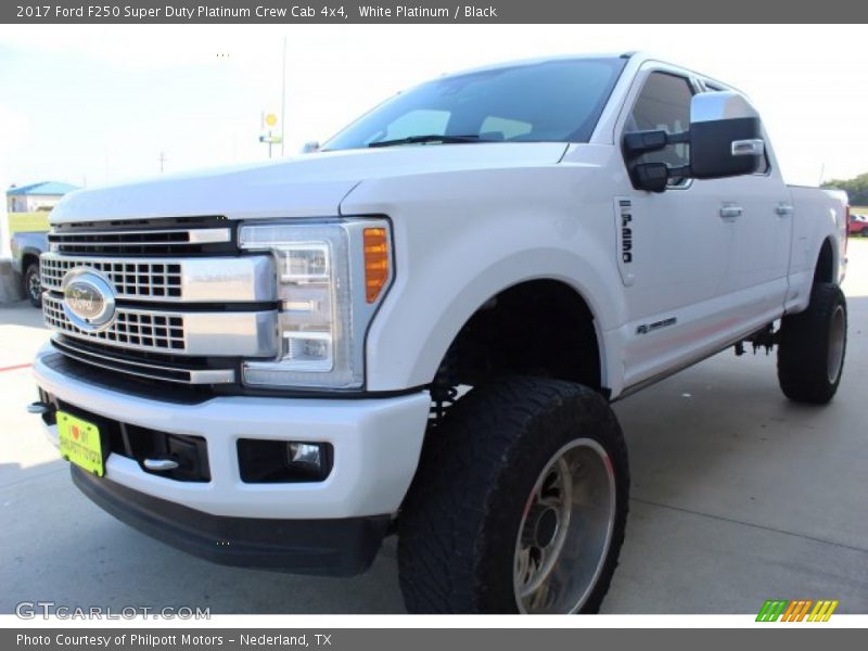 White Platinum / Black 2017 Ford F250 Super Duty Platinum Crew Cab 4x4