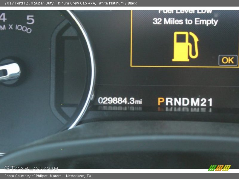 White Platinum / Black 2017 Ford F250 Super Duty Platinum Crew Cab 4x4
