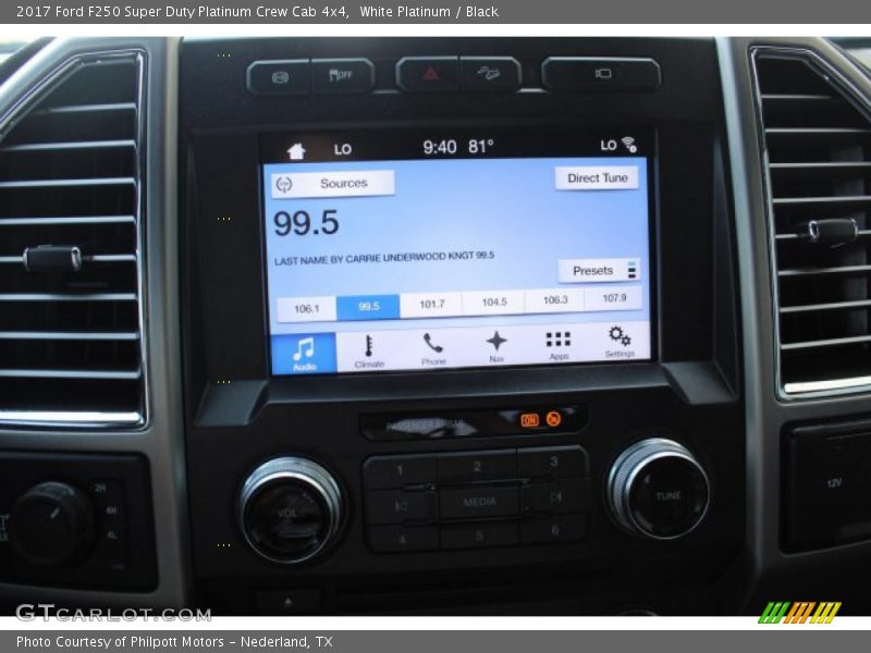 White Platinum / Black 2017 Ford F250 Super Duty Platinum Crew Cab 4x4