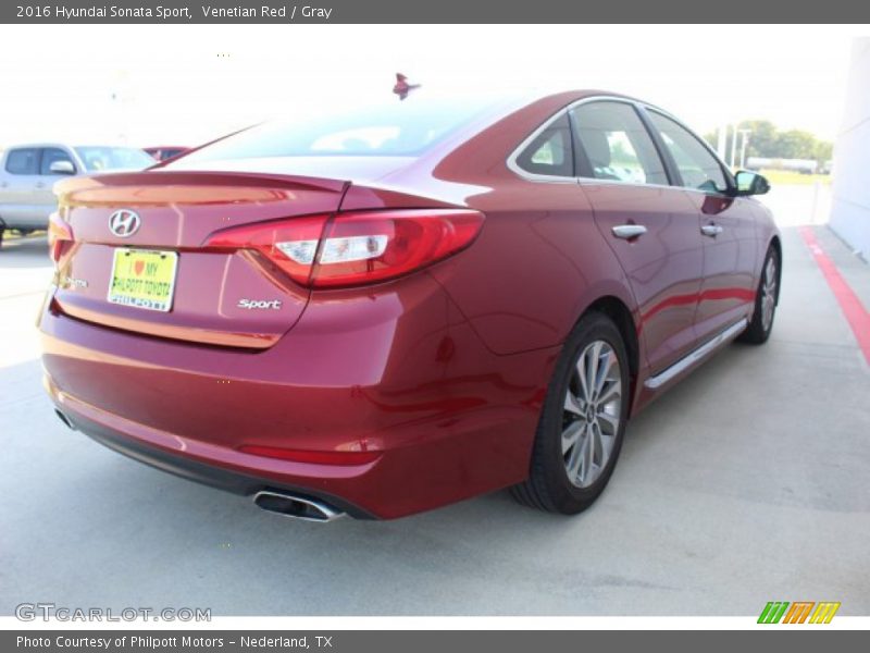 Venetian Red / Gray 2016 Hyundai Sonata Sport