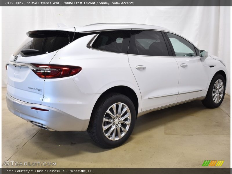 White Frost Tricoat / Shale/Ebony Accents 2019 Buick Enclave Essence AWD