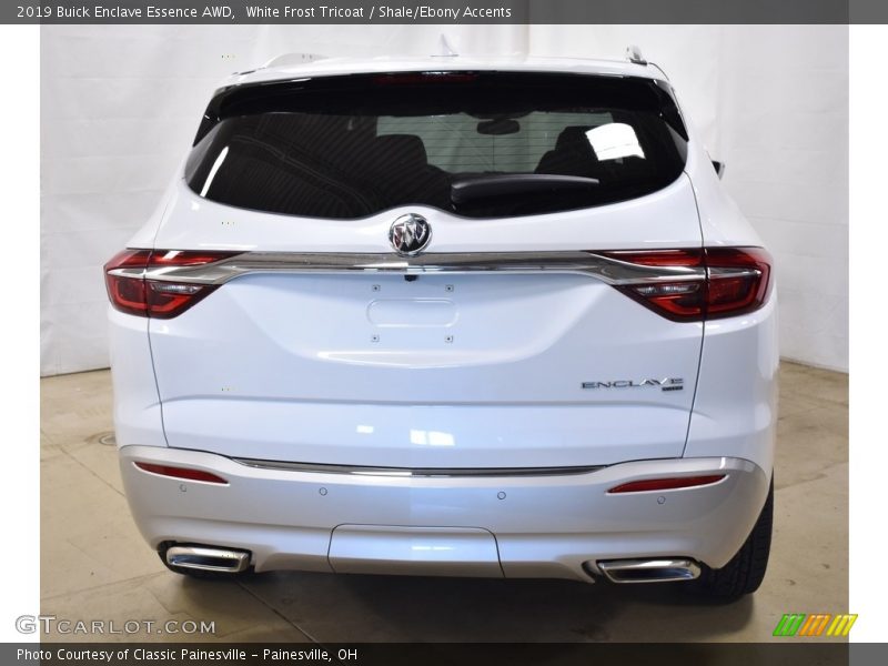 White Frost Tricoat / Shale/Ebony Accents 2019 Buick Enclave Essence AWD