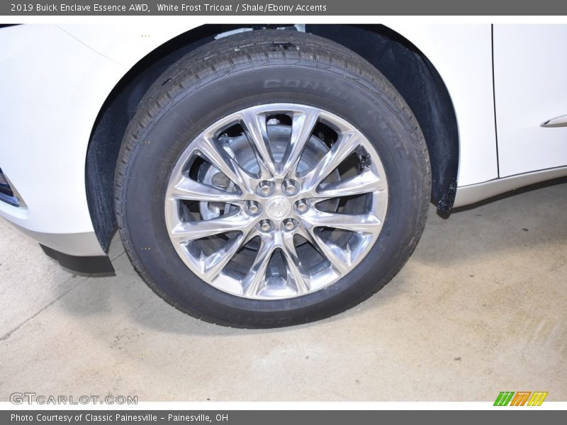 White Frost Tricoat / Shale/Ebony Accents 2019 Buick Enclave Essence AWD