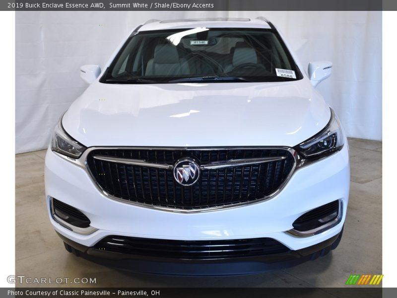 Summit White / Shale/Ebony Accents 2019 Buick Enclave Essence AWD