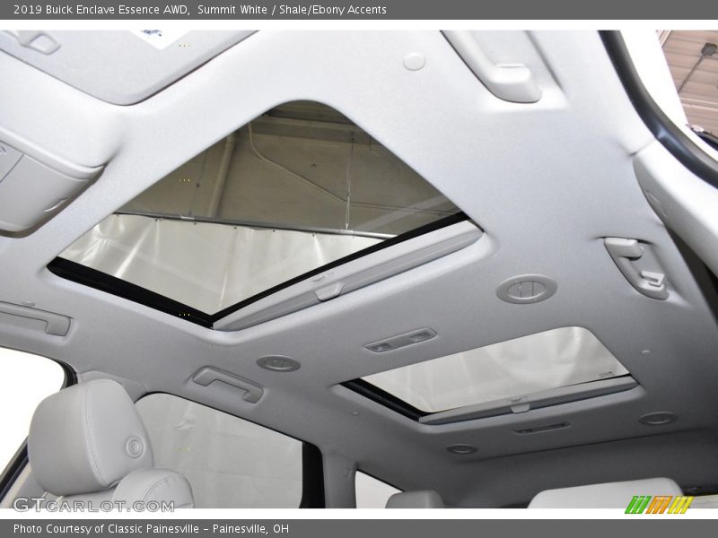 Summit White / Shale/Ebony Accents 2019 Buick Enclave Essence AWD