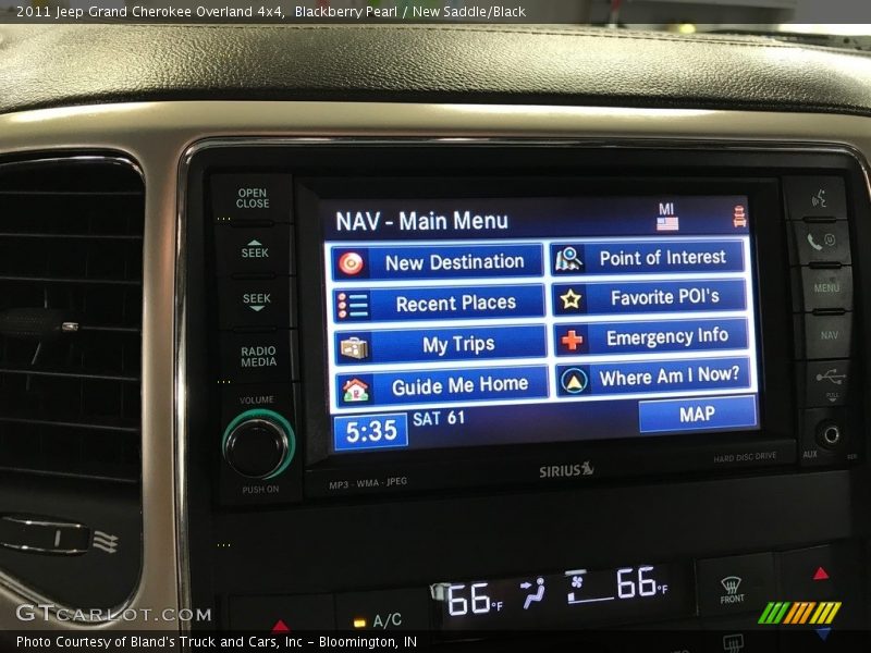 Blackberry Pearl / New Saddle/Black 2011 Jeep Grand Cherokee Overland 4x4