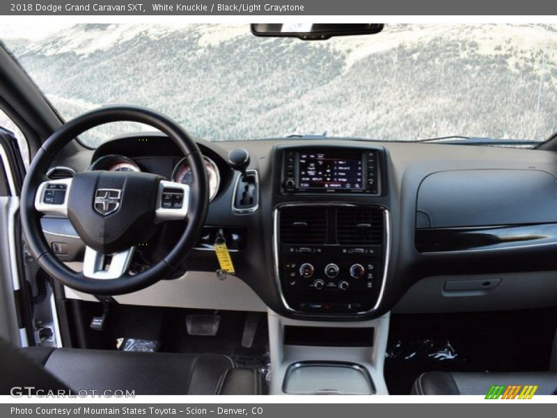 White Knuckle / Black/Light Graystone 2018 Dodge Grand Caravan SXT