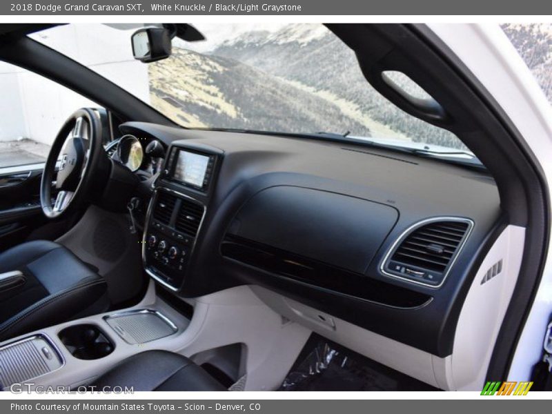 White Knuckle / Black/Light Graystone 2018 Dodge Grand Caravan SXT