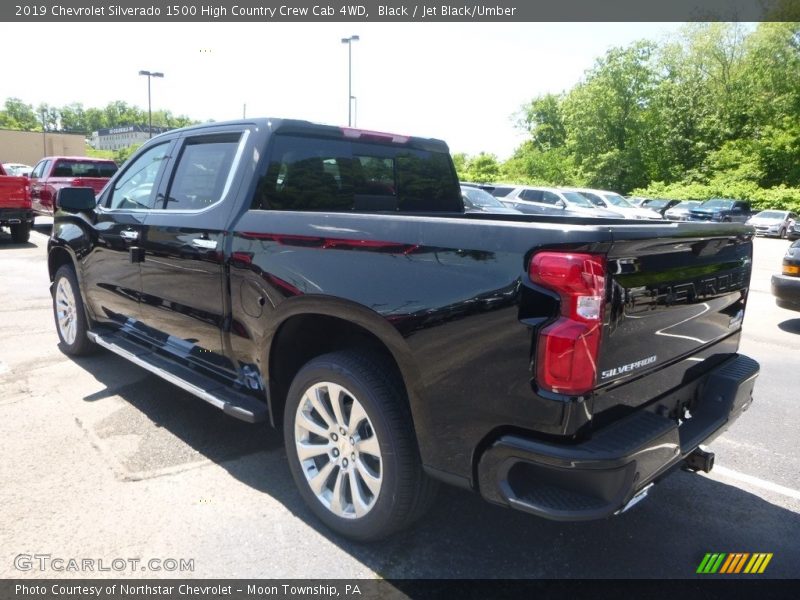 Black / Jet Black/Umber 2019 Chevrolet Silverado 1500 High Country Crew Cab 4WD