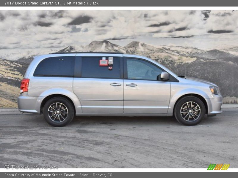 Billet Metallic / Black 2017 Dodge Grand Caravan GT