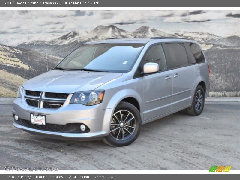 Billet Metallic / Black 2017 Dodge Grand Caravan GT