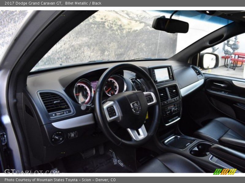 Billet Metallic / Black 2017 Dodge Grand Caravan GT
